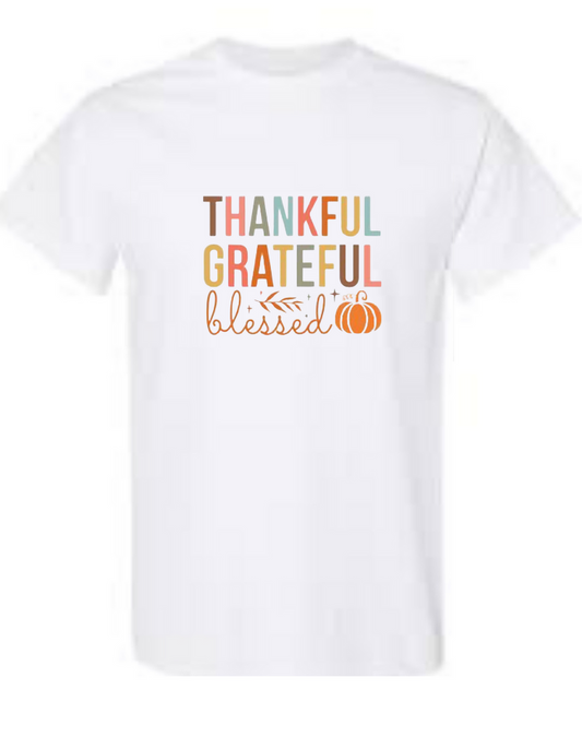 Thankful Grateful Blessed Tee